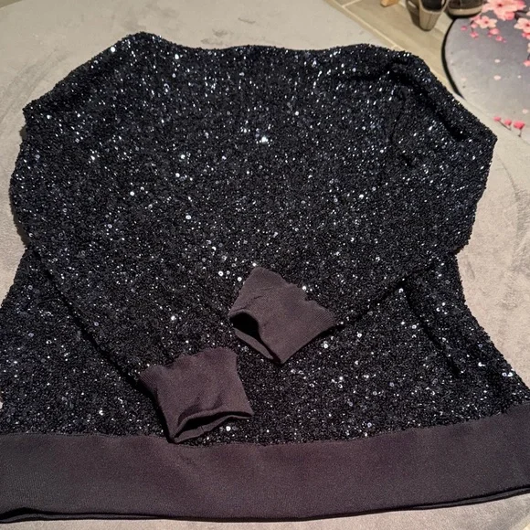 Navy sequin top - Picture 4 of 7